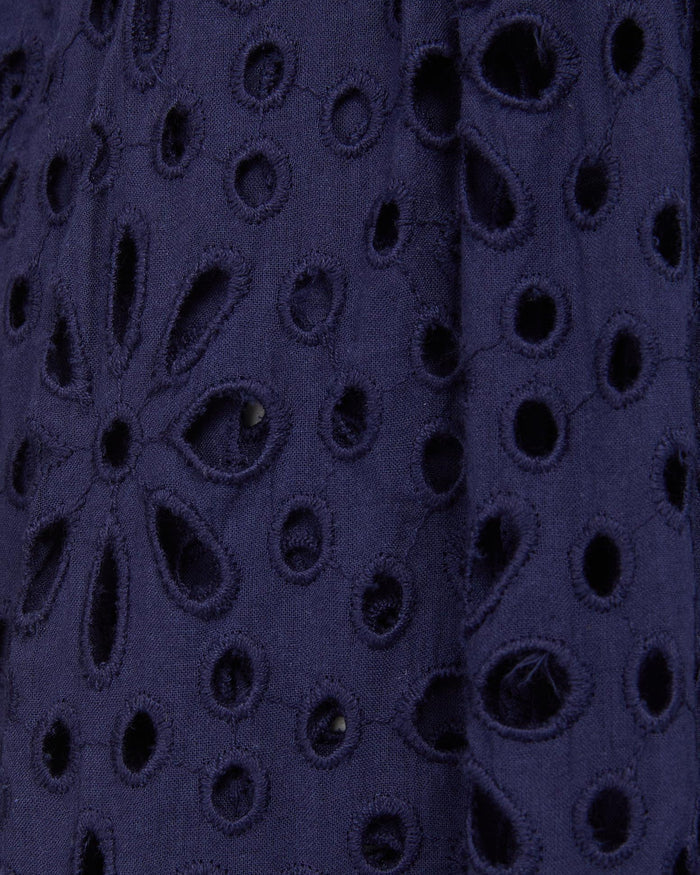 Kelly Dress Navy Seaside Eyelet