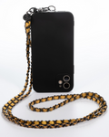 Khaki Gold Crossbody Phone Chain