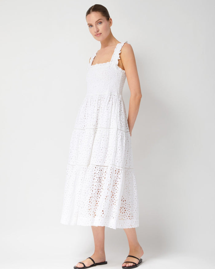 Kristen Dress Fresh White Seaside Eyelet