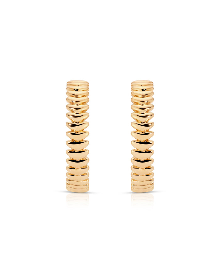 Large Metal Moderna Hoops