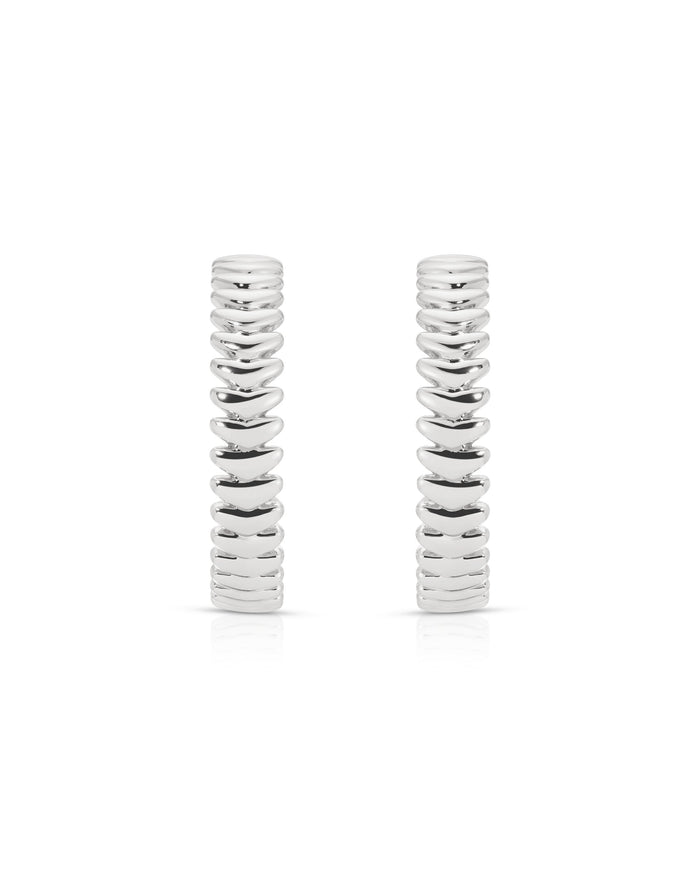Large Metal Moderna Hoops