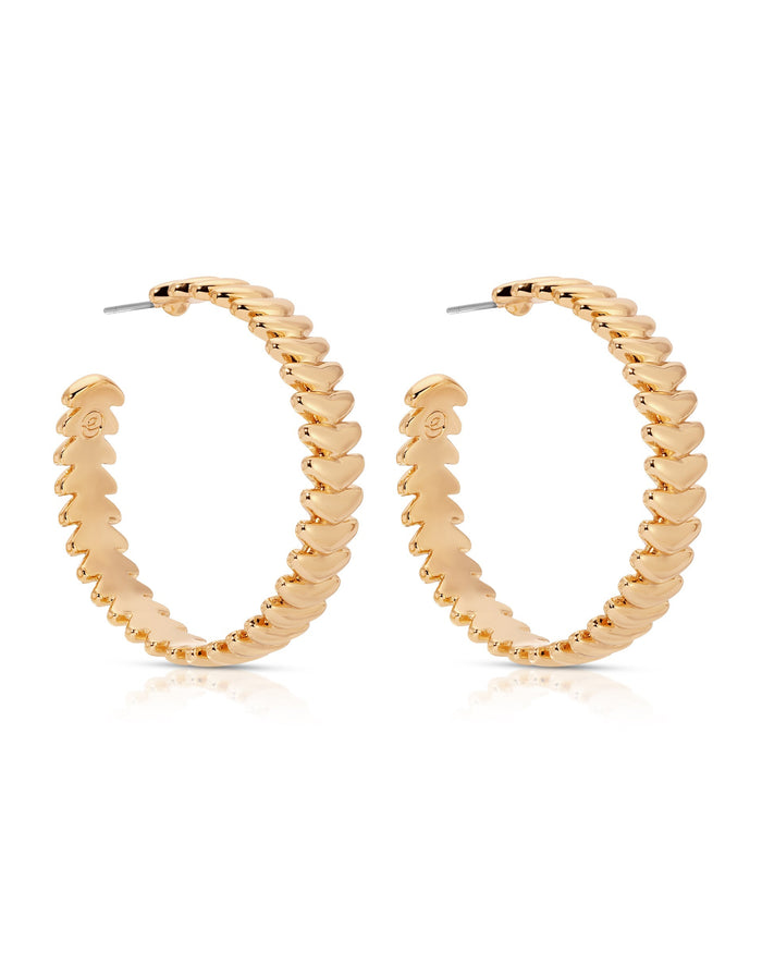 Large Metal Moderna Hoops