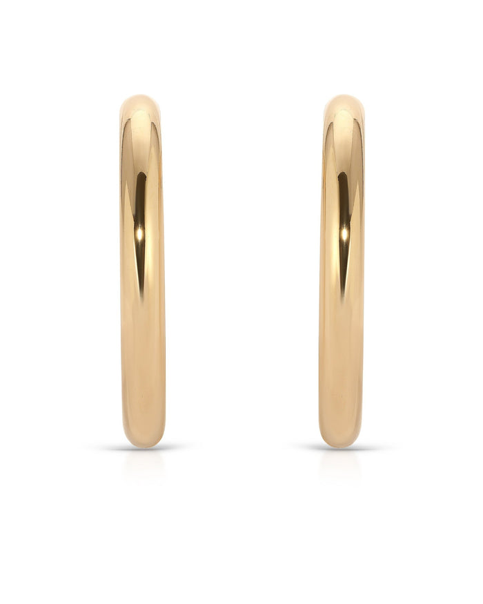 Large Thick Classic Hoops