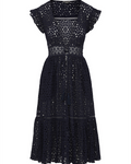 Lauren Coverup Dress Seaside Eyelet Black