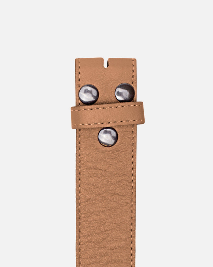 Lia | Camel Soft Leather Belt Strap