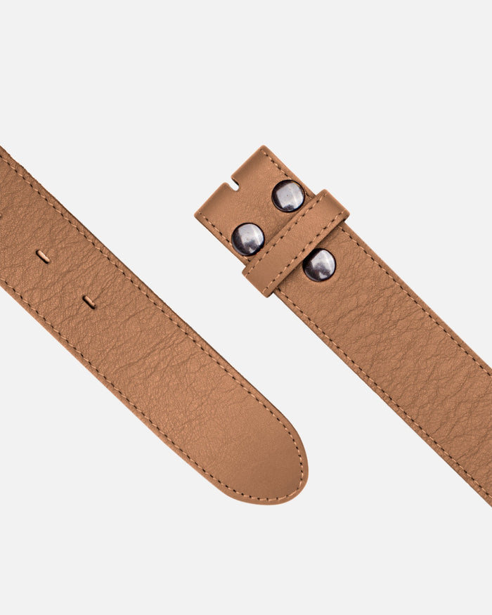 Lia | Camel Soft Leather Belt Strap