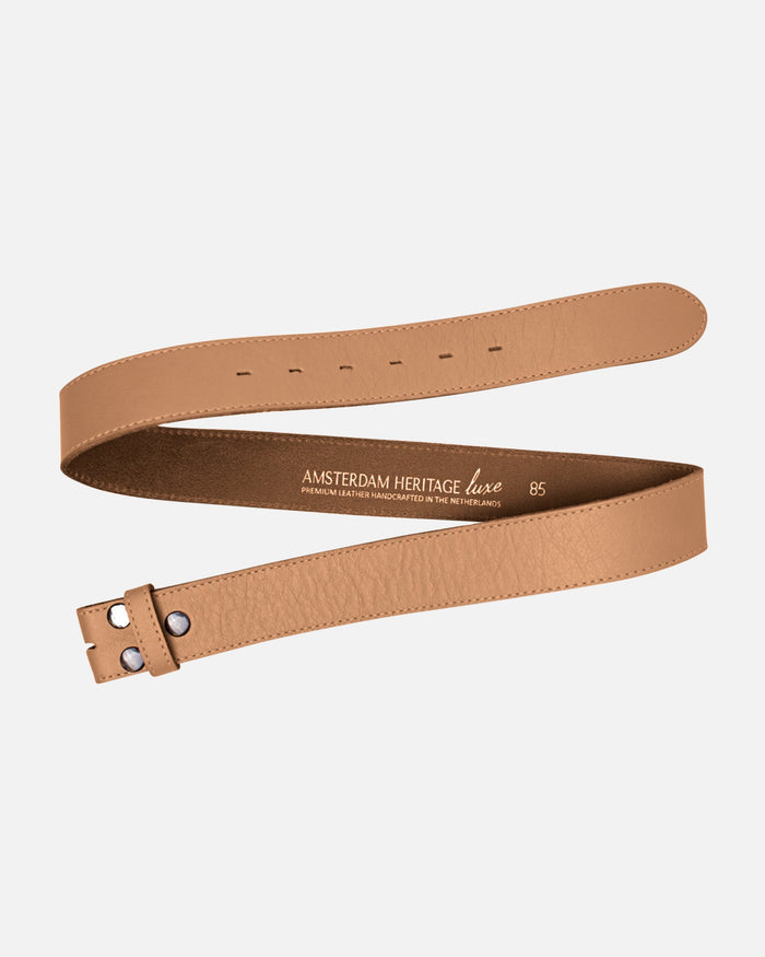 Lia | Camel Soft Leather Belt Strap
