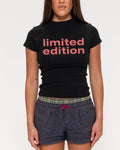 Limited Edition Black Longline Baby Tee