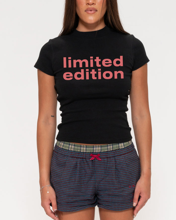 Limited Edition Black Longline Baby Tee