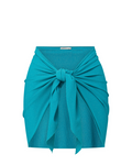 Liv Sarong In Jungle Green Metallic Pique