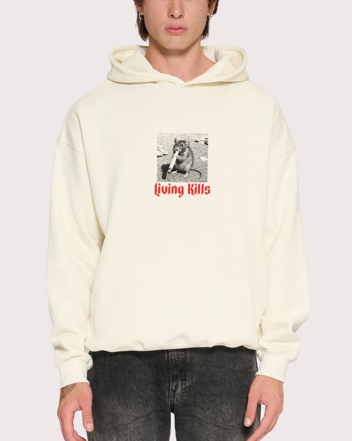 Living Kills Natural Hoodie