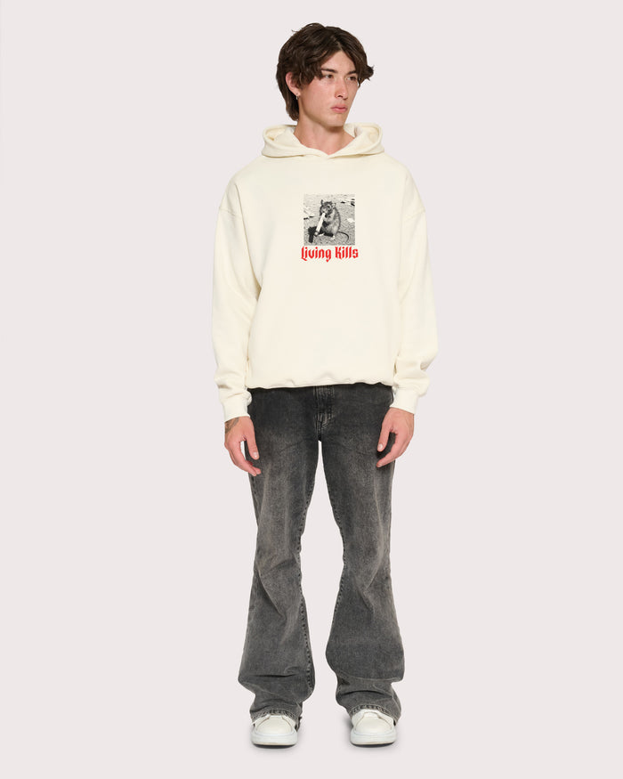 Living Kills Natural Hoodie