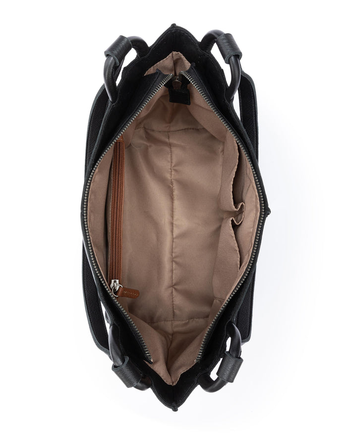 Los Feliz Satchel - Leather - Black