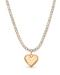 Luminous Love Tennis Necklace