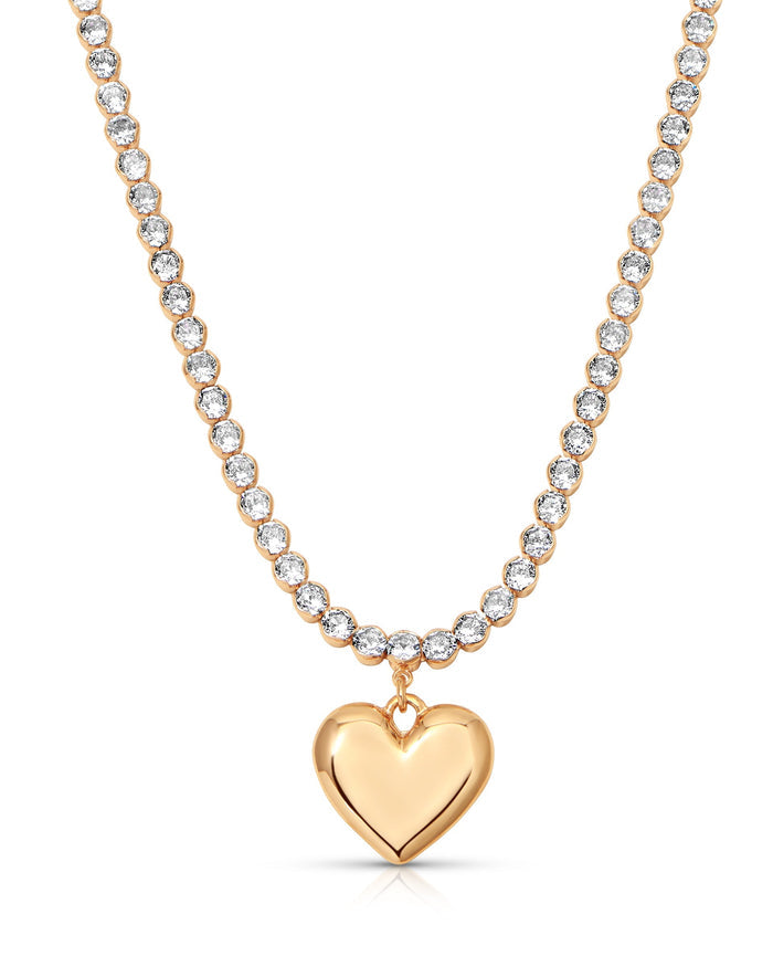 Luminous Love Tennis Necklace