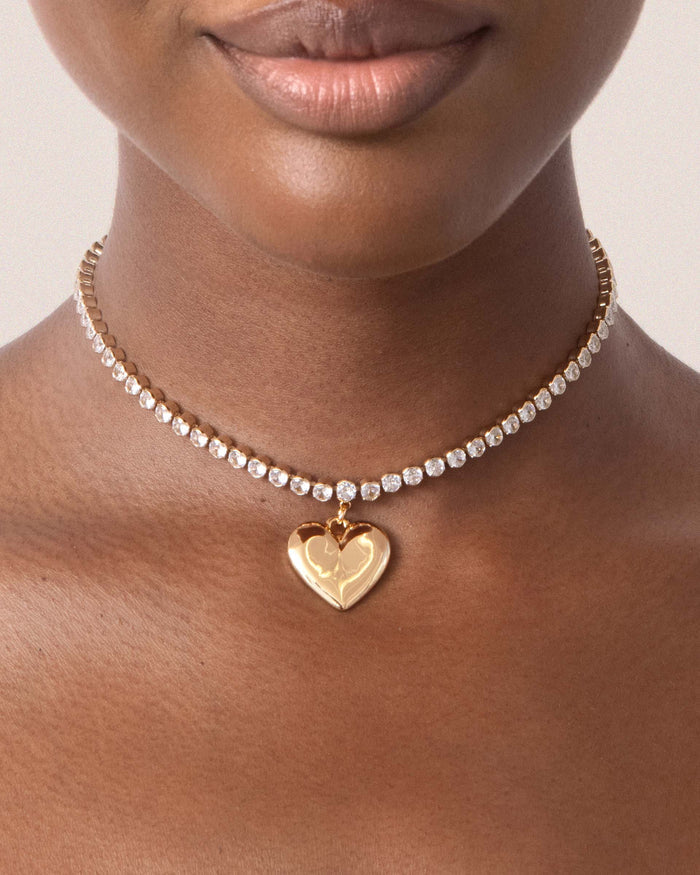 Luminous Love Tennis Necklace