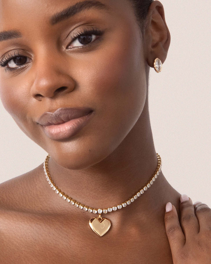 Luminous Love Tennis Necklace