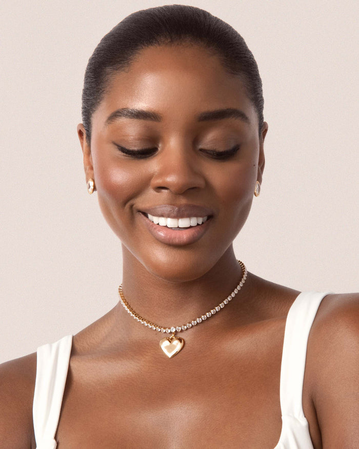 Luminous Love Tennis Necklace