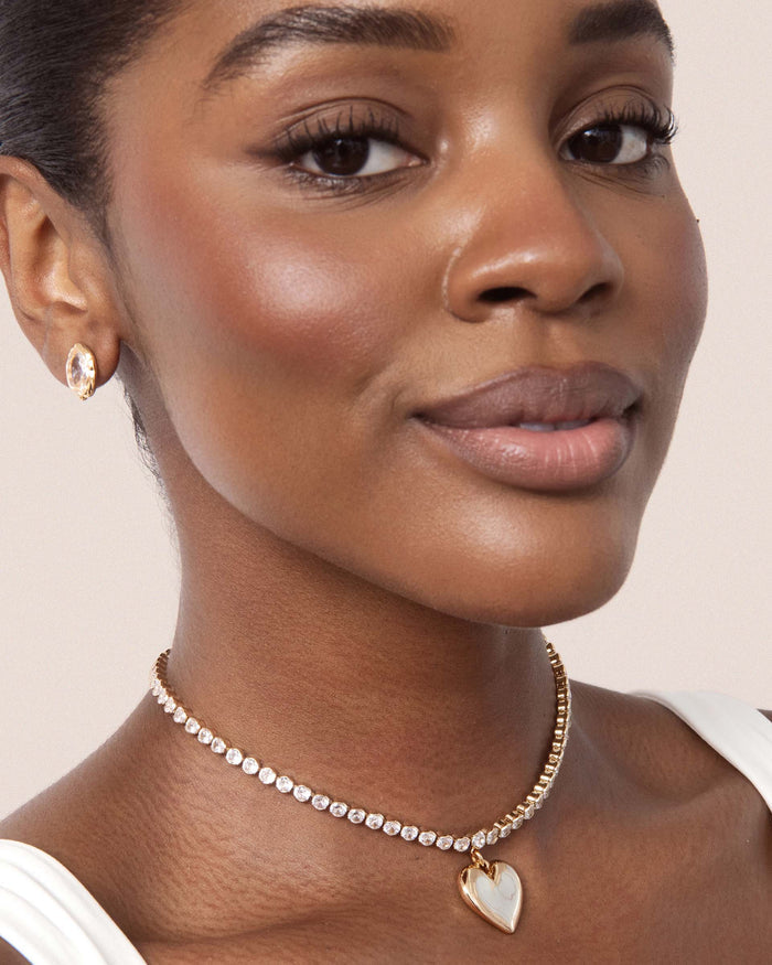 Luminous Love Tennis Necklace