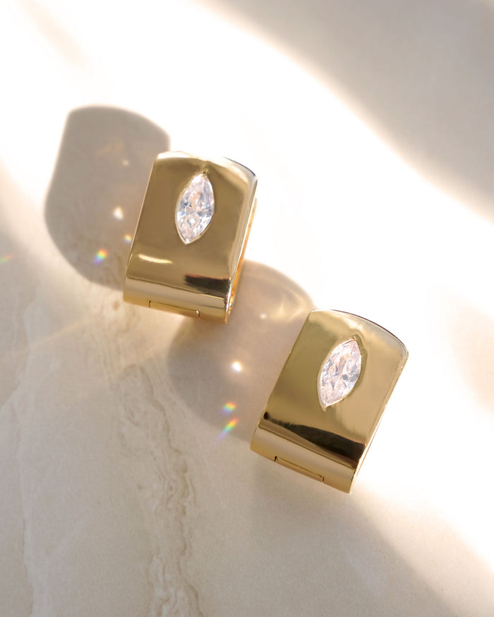 Marquise Crystal Huggies