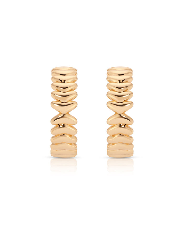 Medium Metal Moderna Hoops