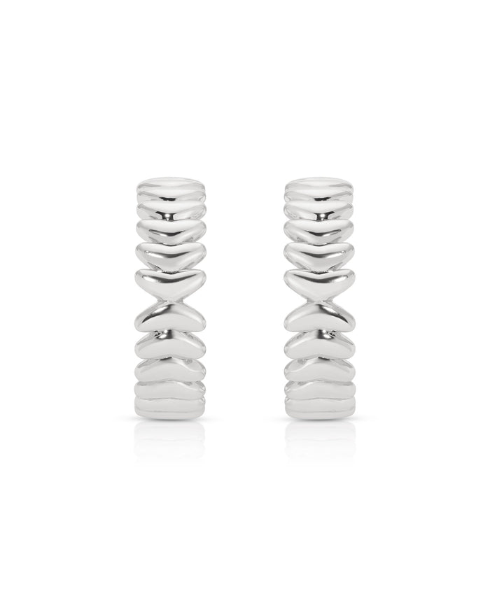 Medium Metal Moderna Hoops