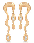 Melting Metal Dangle Earrings
