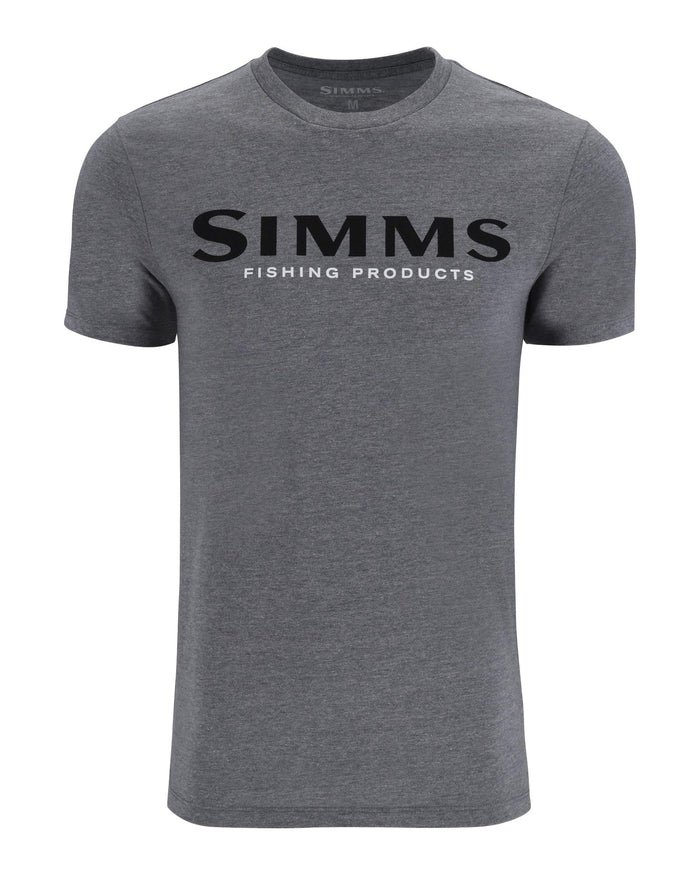 simms-logo-t-shirt-s19-1 Dark Gunmetal Heather