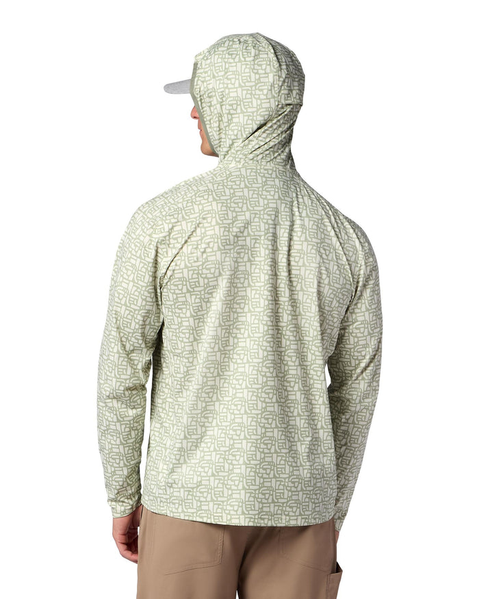 M's Solarflex Hoody Model Back Block Pale Pine