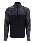 13714-1030-solar-flex-wind-half-zip-shirt-mannequin-s23-front Black/Regiment Camo Carbon