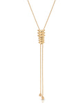 Metal Moderna Bolo Necklace