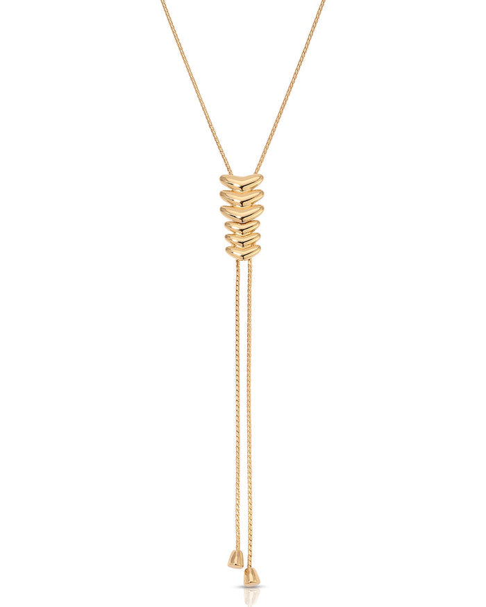 Metal Moderna Bolo Necklace