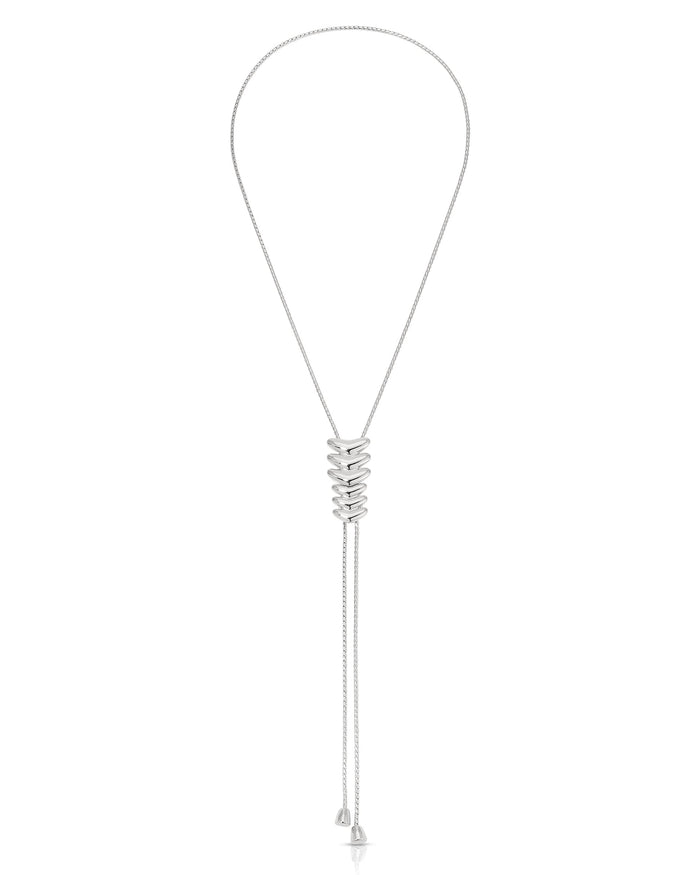 Metal Moderna Bolo Necklace