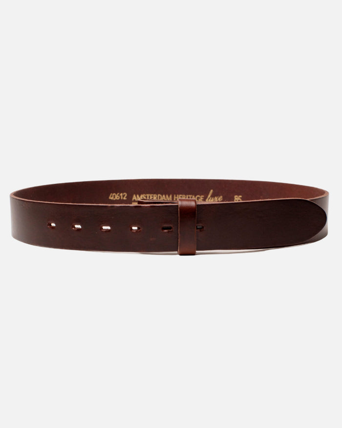 Mia | Brown Smooth Leather Belt Strap