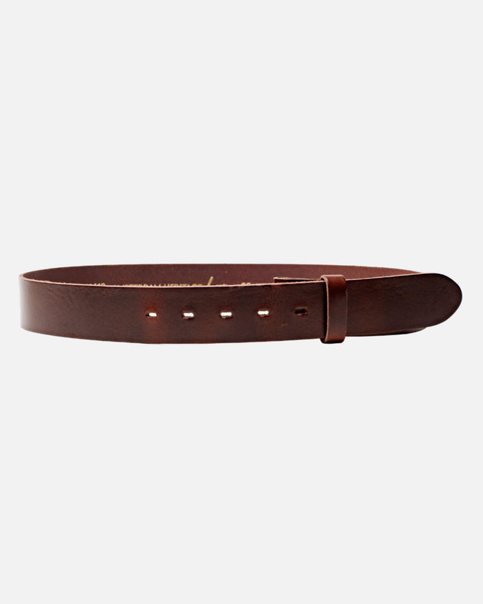 Mia | Brown Smooth Leather Belt Strap