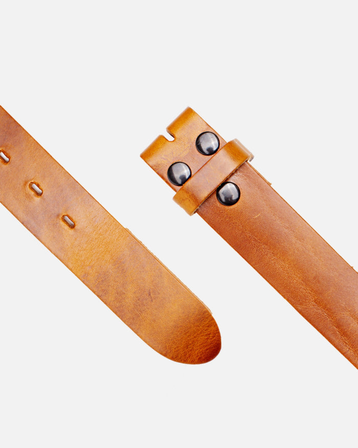 Mia | Camel Smooth Leather Belt Strap