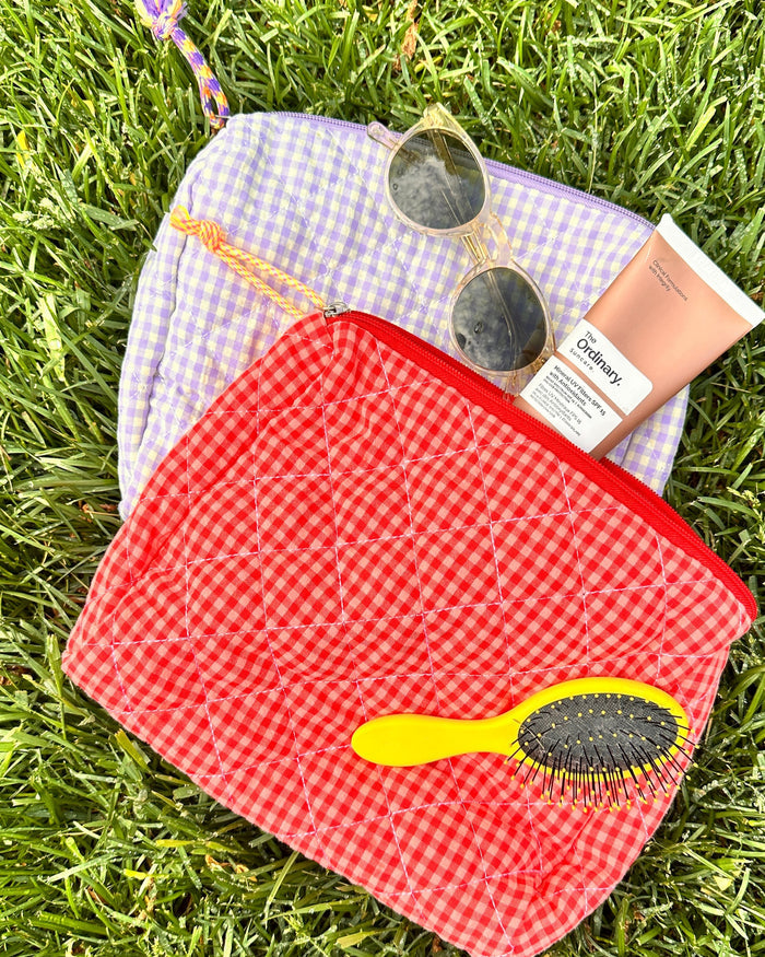 Mini Zip Check Bag