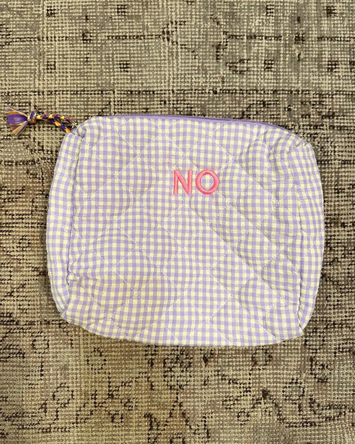 Mini Zip Check Bag