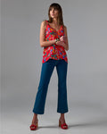 Monterey Kick Flare Ankle Jean Dark Wash