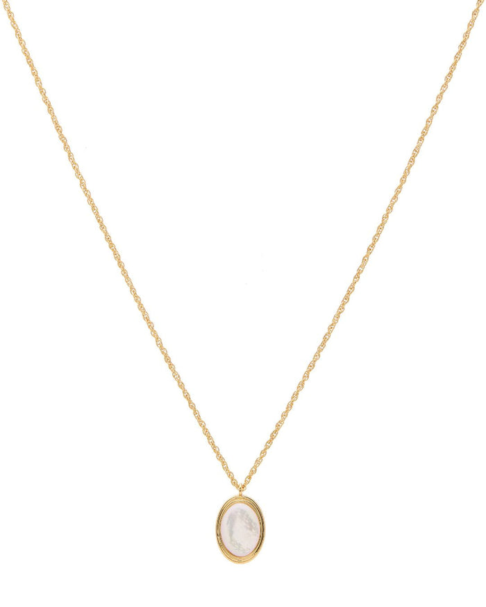 MOTHER-OF-PEARL OLIVIA NECKLACE