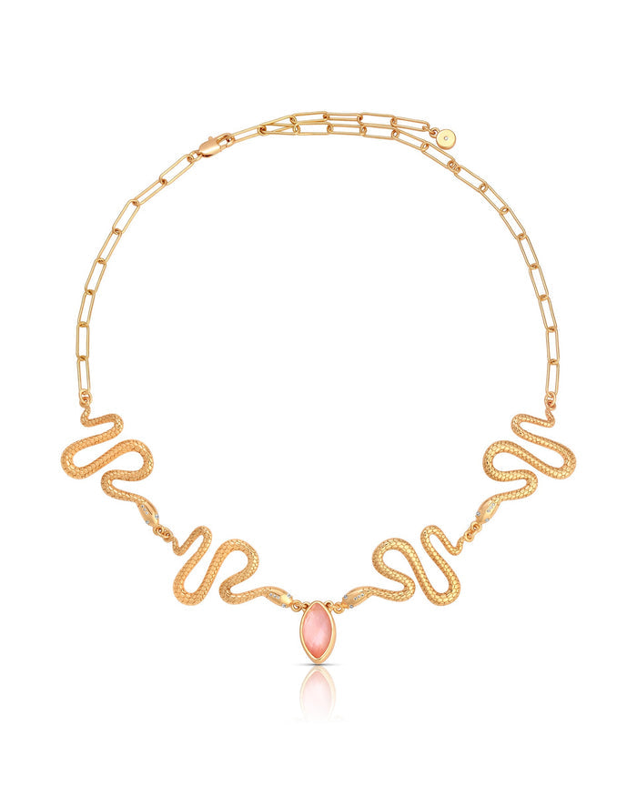 Mother of Pearl Serpentina Snake Choker