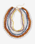 Multi Layered Trim Necklace Multi