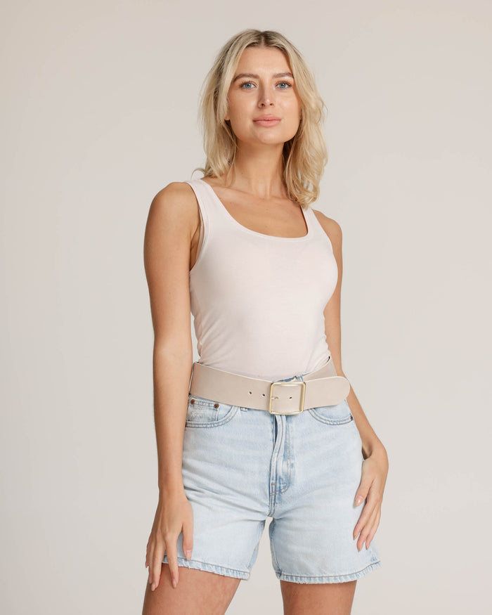 Naomi | Wide Leather Waist Belt