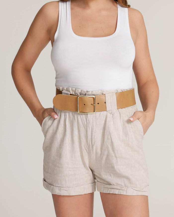 Naomi | Wide Leather Waist Belt