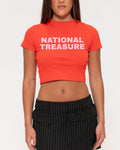 National Treasure Red Baby Tee