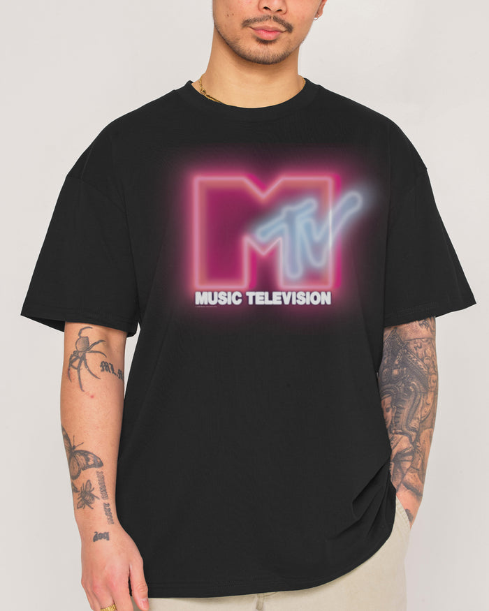 Neon MTV Logo T-Shirt | Official MTV collab