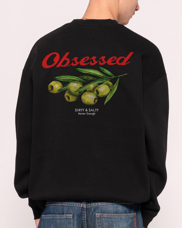 Obsessed Olives Black Sweatshirt