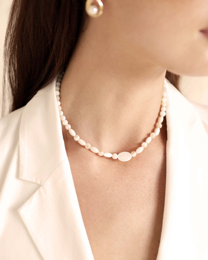 Opalescent Shell Necklace Set