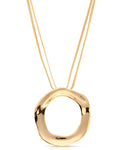 Open Circle Pavè Necklace