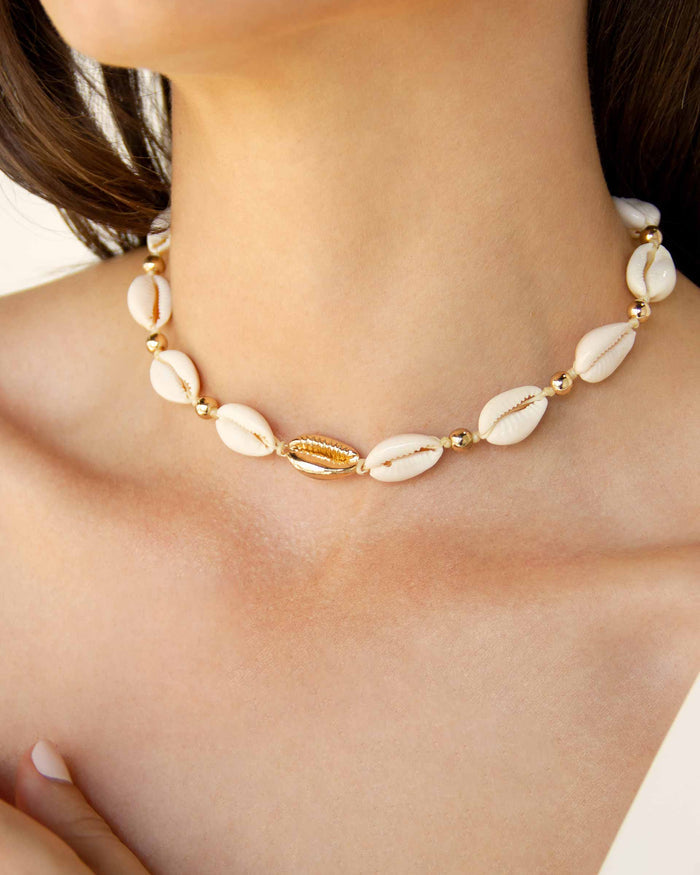 Out to Sea Cowrie Shell Necklace
